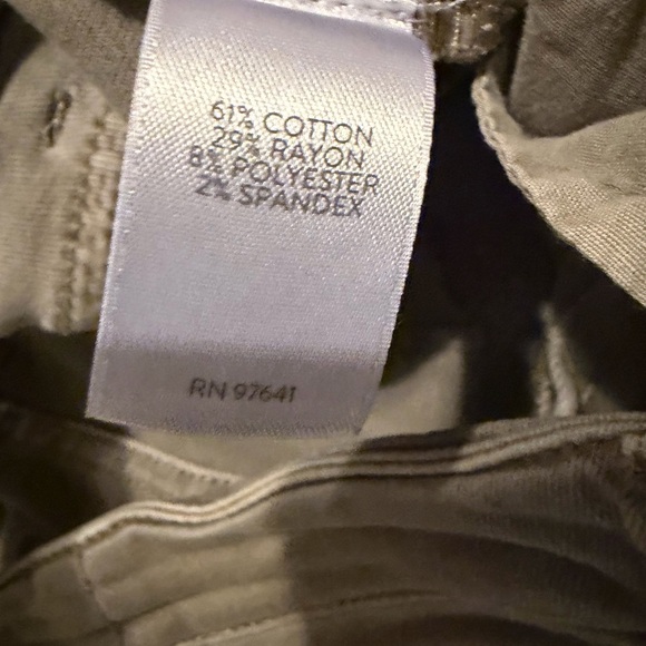 J.Jill denim boyfriend straight-leg ankle jeans tan - Picture 4 of 5